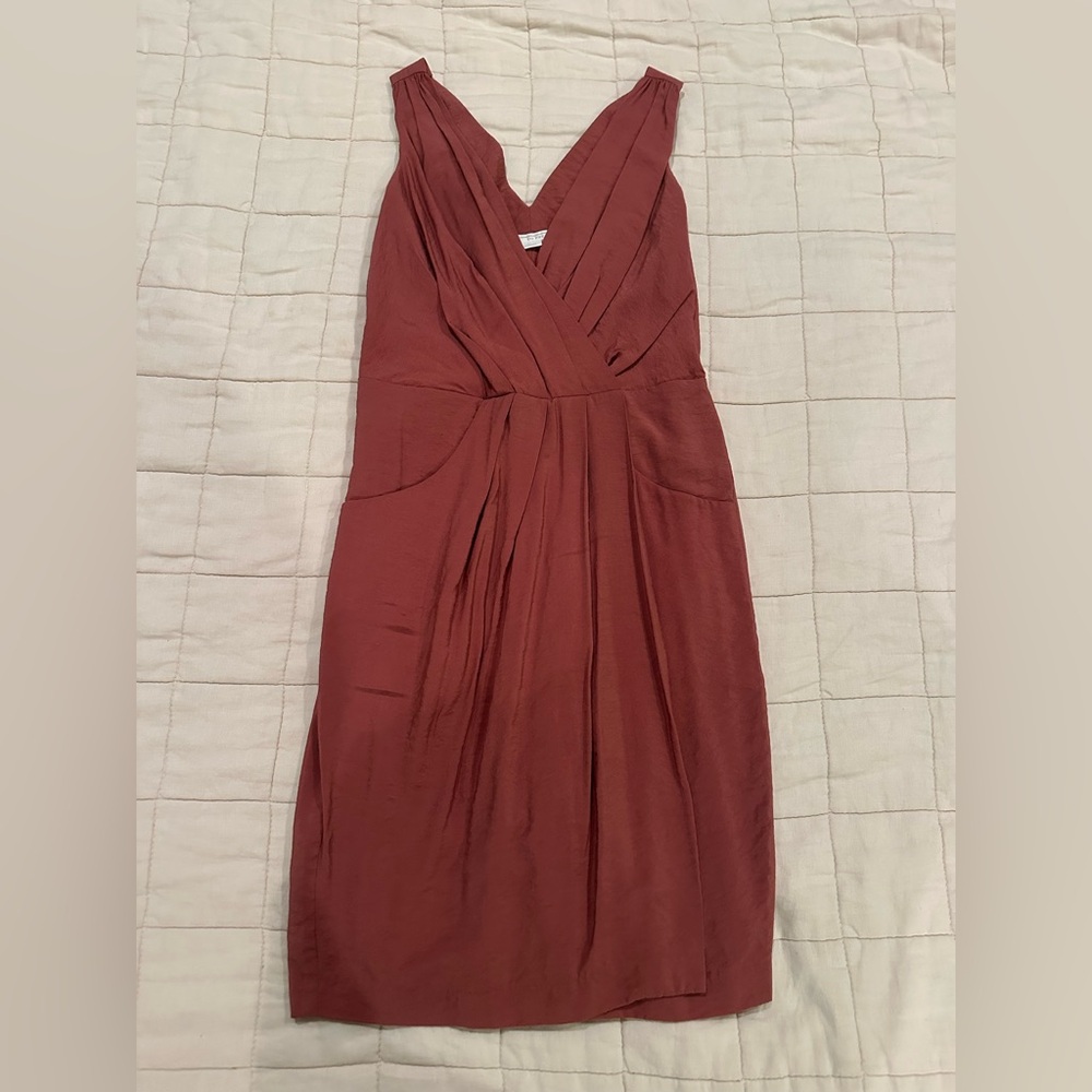 Elegant Mauve Sleeveless Dress